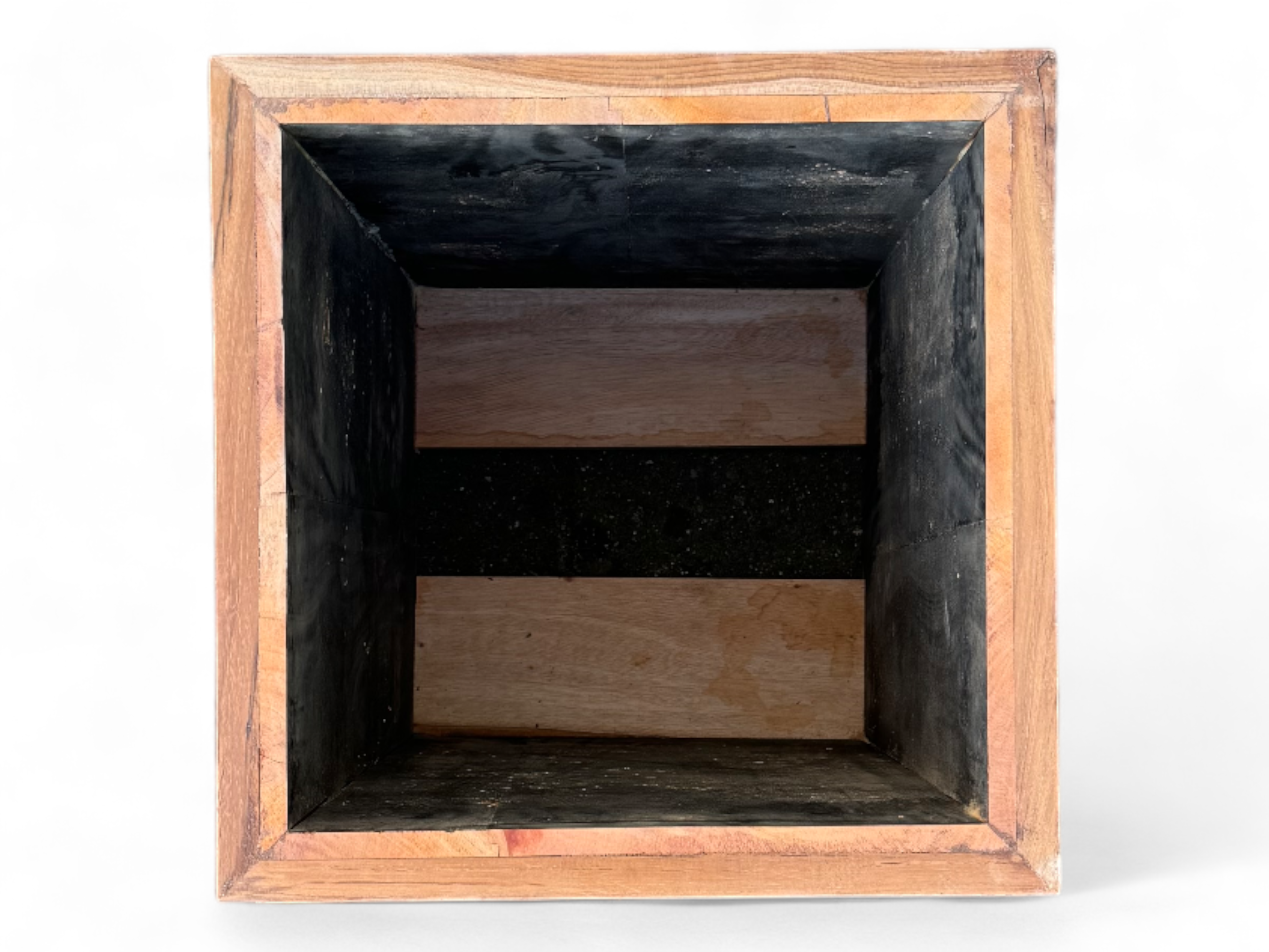 Jardinière en bois – jardinière de balcon – fait main – moderne avec lattes en bois