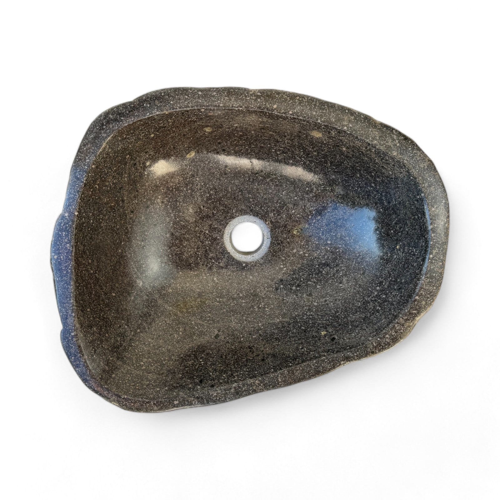Lavabo en pierre naturelle - lavabo à poser pour salle de bain - unique - pierre de rocher solide