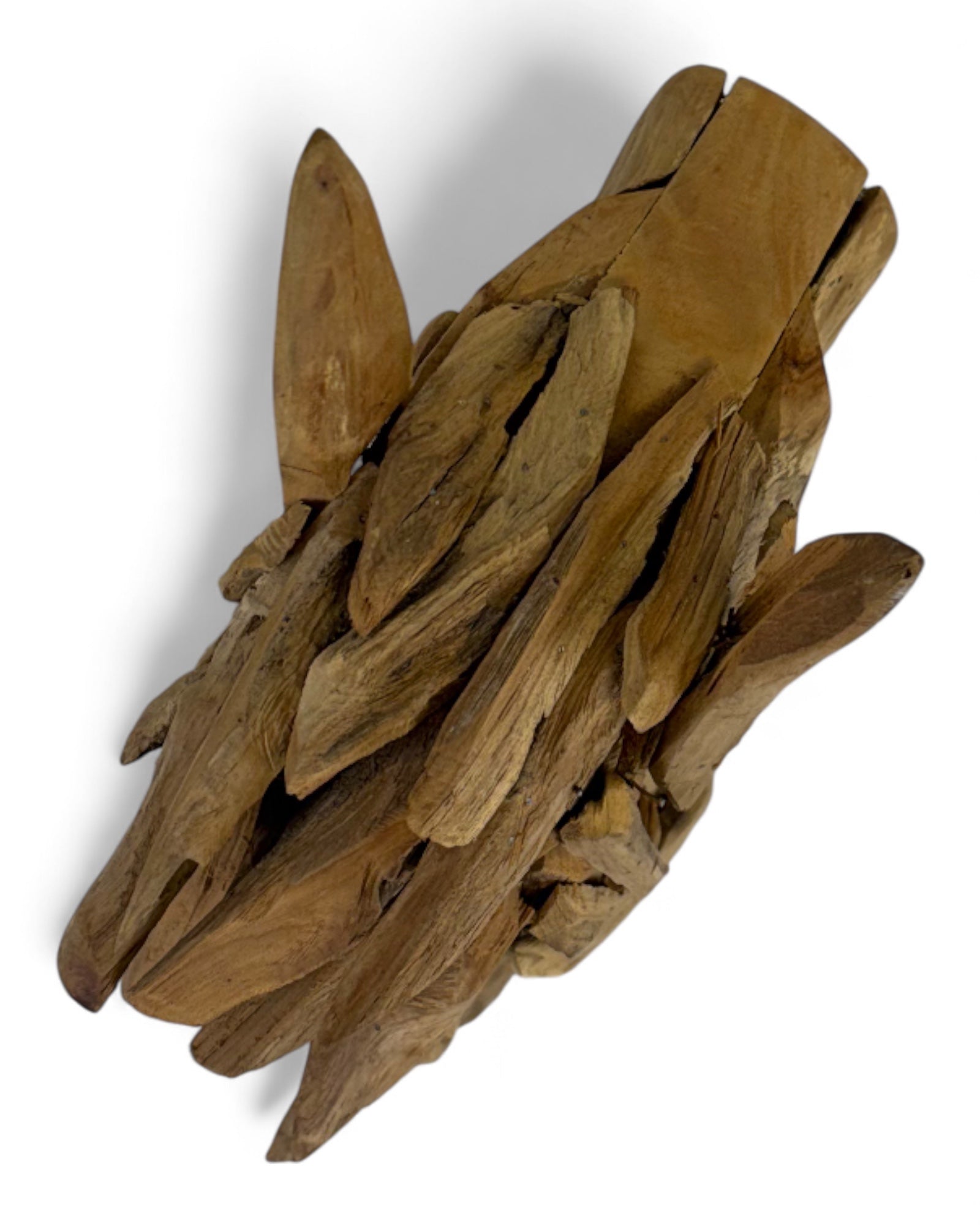 Einzelstück: Teakholz Pferdekopf Skulptur – Handgefertigte Tierfigur aus Naturholz für Wohnraum & Dekoration