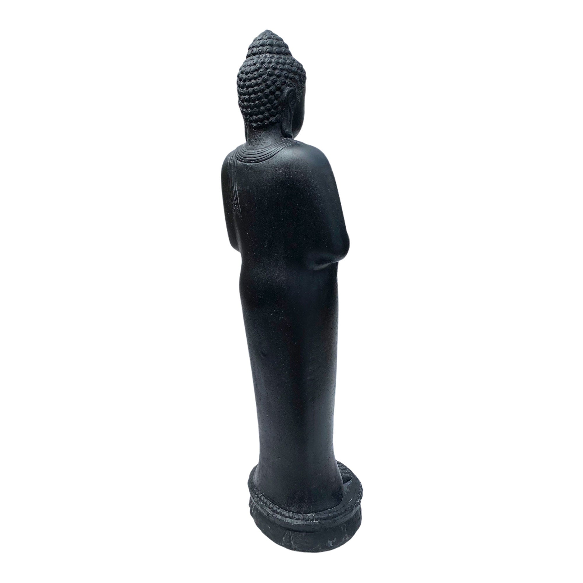 Buddha Statue - Garden Decoration Room Decoration - Cast Stone Figure Weatherproof - Lava-Sand Stone Mixture - 120 cm high