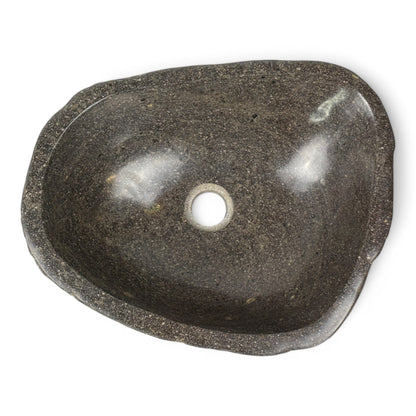Lavabo en pierre naturelle - lavabo à poser pour salle de bain - unique - pierre de rocher solide