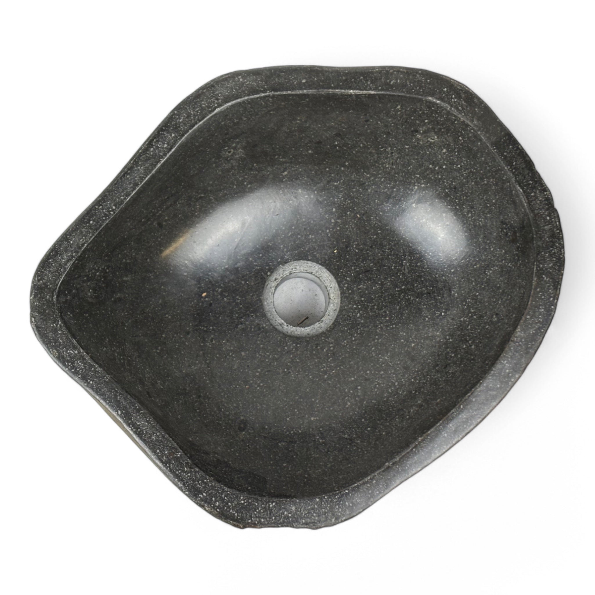 Lavabo en pierre naturelle - lavabo à poser pour salle de bain - unique - pierre de rocher solide
