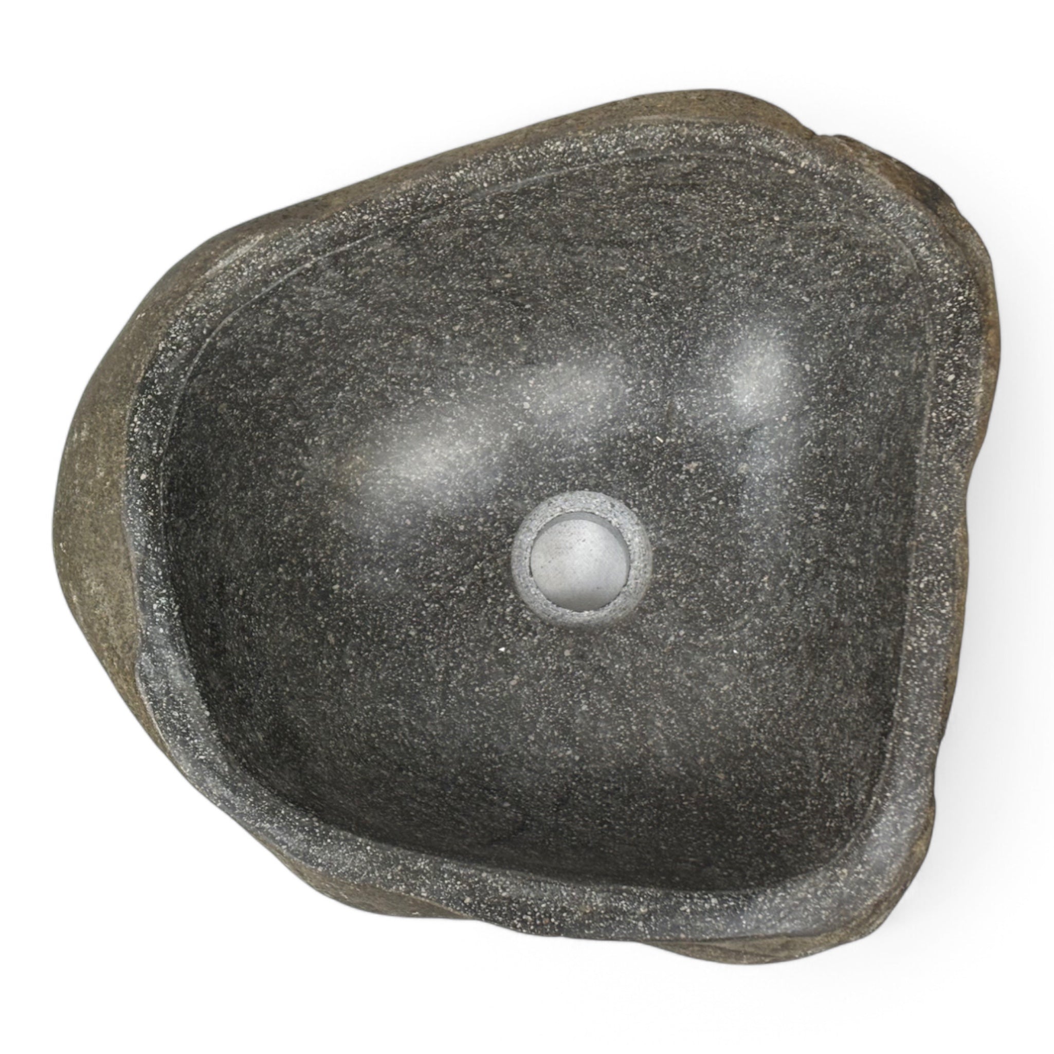 Lavabo en pierre naturelle - lavabo à poser pour salle de bain - unique - pierre de rocher solide