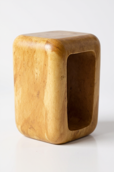 Tabouret en bois - table d'appoint table basse - tabouret fait main en bois de suar massif - 50x30x40 cm