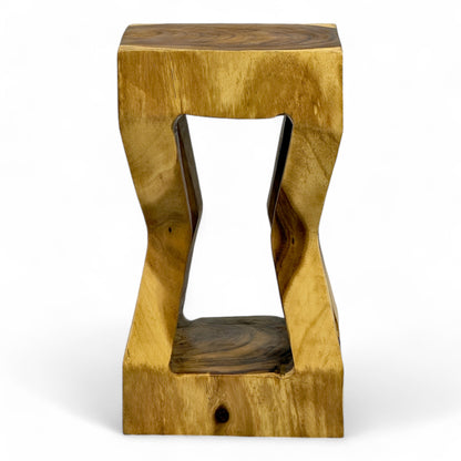 Table d'appoint en bois - tabouret en bois, table basse, table de rangement - fait main - bois de suar massif - 50x28x28 cm