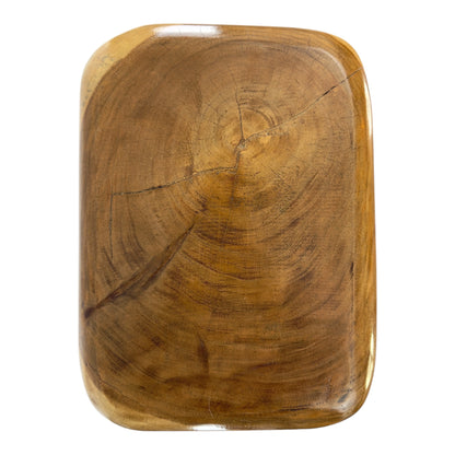 Holzhocker - Beistelltisch Couchtisch - Handgefertigter Hocker aus massivem Suarholz- 50x30x40 cm - FaHome