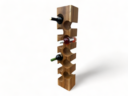 Casier à vin massif - décoration de cuisine salon porte-vin - fait main noble de haute qualité - carré en bois de Suar - 50/70/100x19,5x14,5 cm