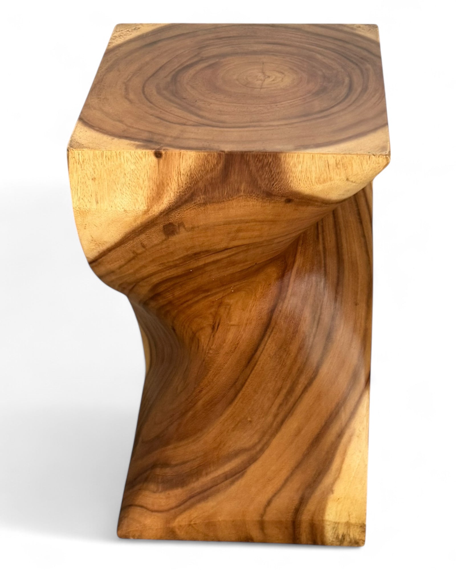 Wooden stool - Noble wooden side table - Wooden stool - Handcrafted wooden side table - 50x28x28cm