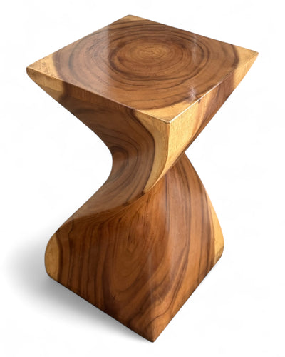 Wooden stool - Noble wooden side table - Wooden stool - Handcrafted wooden side table - 50x28x28cm