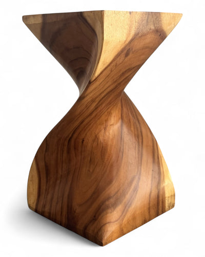 Wooden stool - Noble wooden side table - Wooden stool - Handcrafted wooden side table - 50x28x28cm
