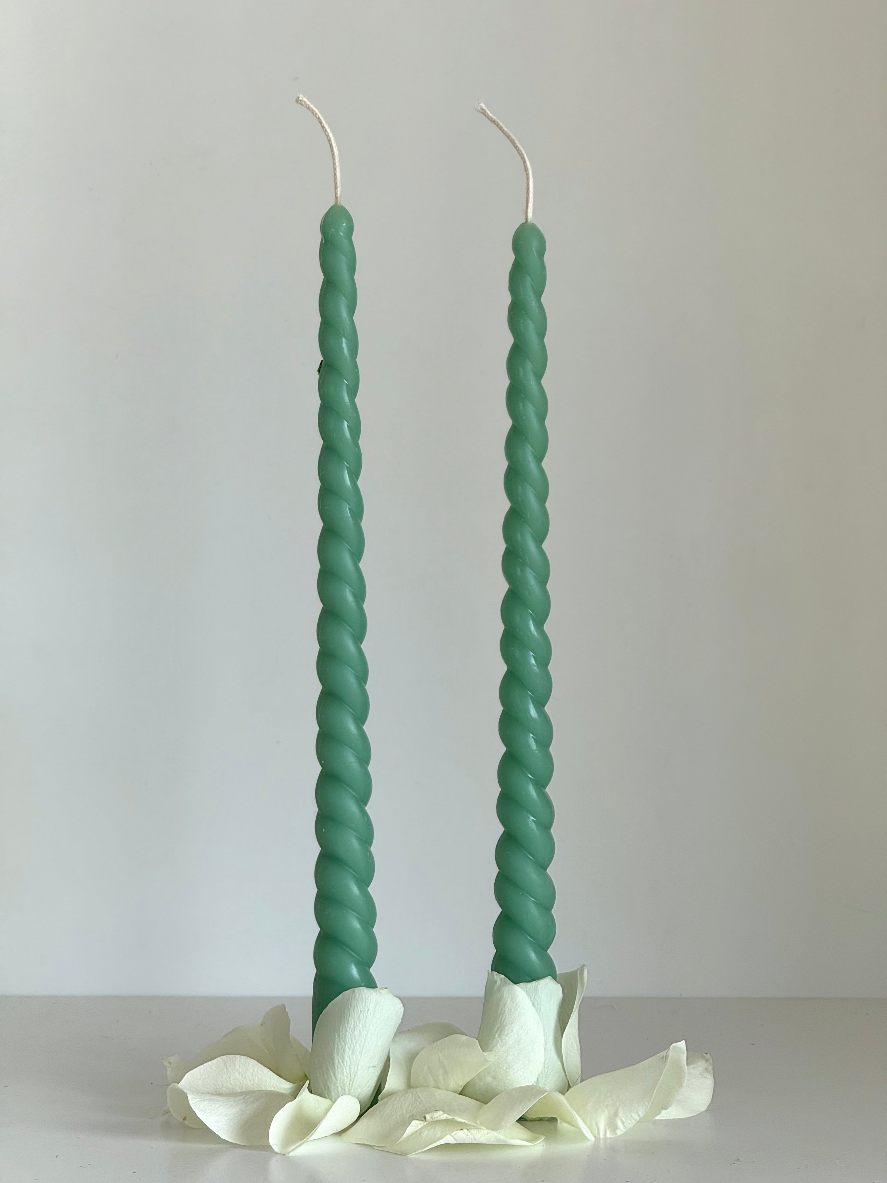 Beeswax Candle ROM – Pastel Colors – Hand-Poured – For Living Rooms &amp; Decoration – Set of 4