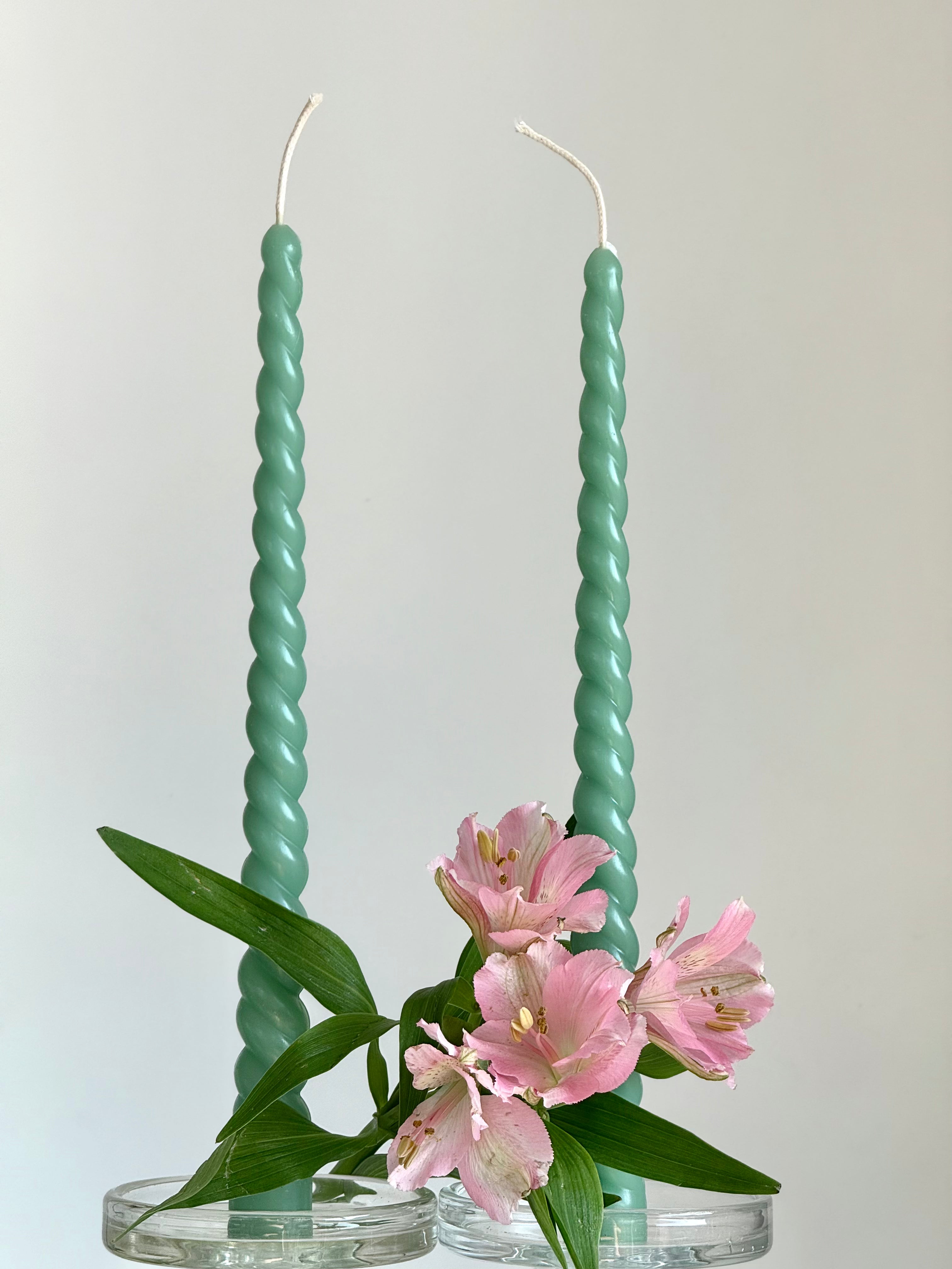 Beeswax Candle ROM – Pastel Colors – Hand-Poured – For Living Rooms &amp; Decoration – Set of 4