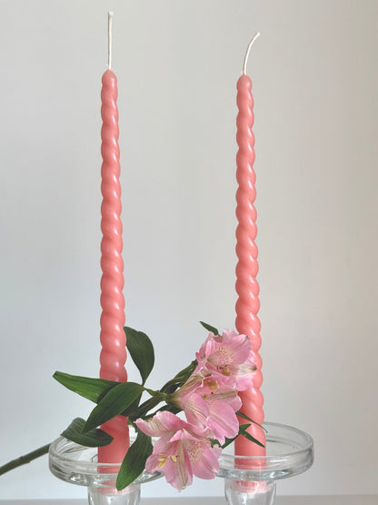 Beeswax Candle ROM – Pastel Colors – Hand-Poured – For Living Rooms &amp; Decoration – Set of 4