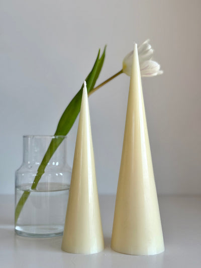 Beeswax candle ISTANBUL – Pastel colors – Hand-poured – For living rooms &amp; decoration – 3 sizes