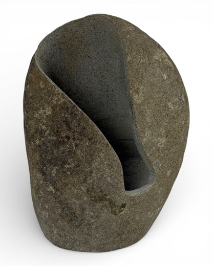 Einzelstück: Einzigartiger Stein-Flaschenhalter für Wein & Spirituosen - 23 × 18 × 15 cm