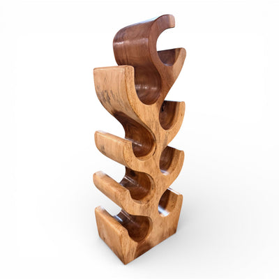 B-Stock: Solid Wine Rack - Kitchen Living Room Decor Wine Holder - Handmade Noble High Quality - Fir Tree Shape Made of Suar Wood - 30/50/70/100x27x18 cm (Copy)