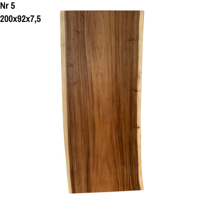 Massivholz Esstisch Natur Baumkante - Holz Tisch Massiv Suarholz Einzelstücke Tischplatte