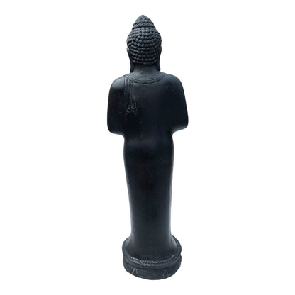 Statue de Bouddha - Décoration de jardin Décoration de chambre - Figurine en pierre moulée Résistant aux intempéries - Mélange de pierre de lave et de sable - 120 cm de hauteur