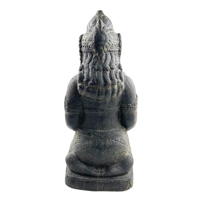 Dewi Sri Statue - Garden Decoration Room Decoration - Stone Figure Sitting Weatherproof - Lava-Sand Stone Mixture 50x16x26 cm
