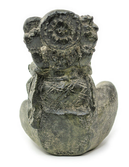 Ganesha Hand Sculpture - Decorative Room Decoration Soap Dish Incense Sticks - Hindu Deity of Good Luck - Elephant Grey - 13x9x15 cm