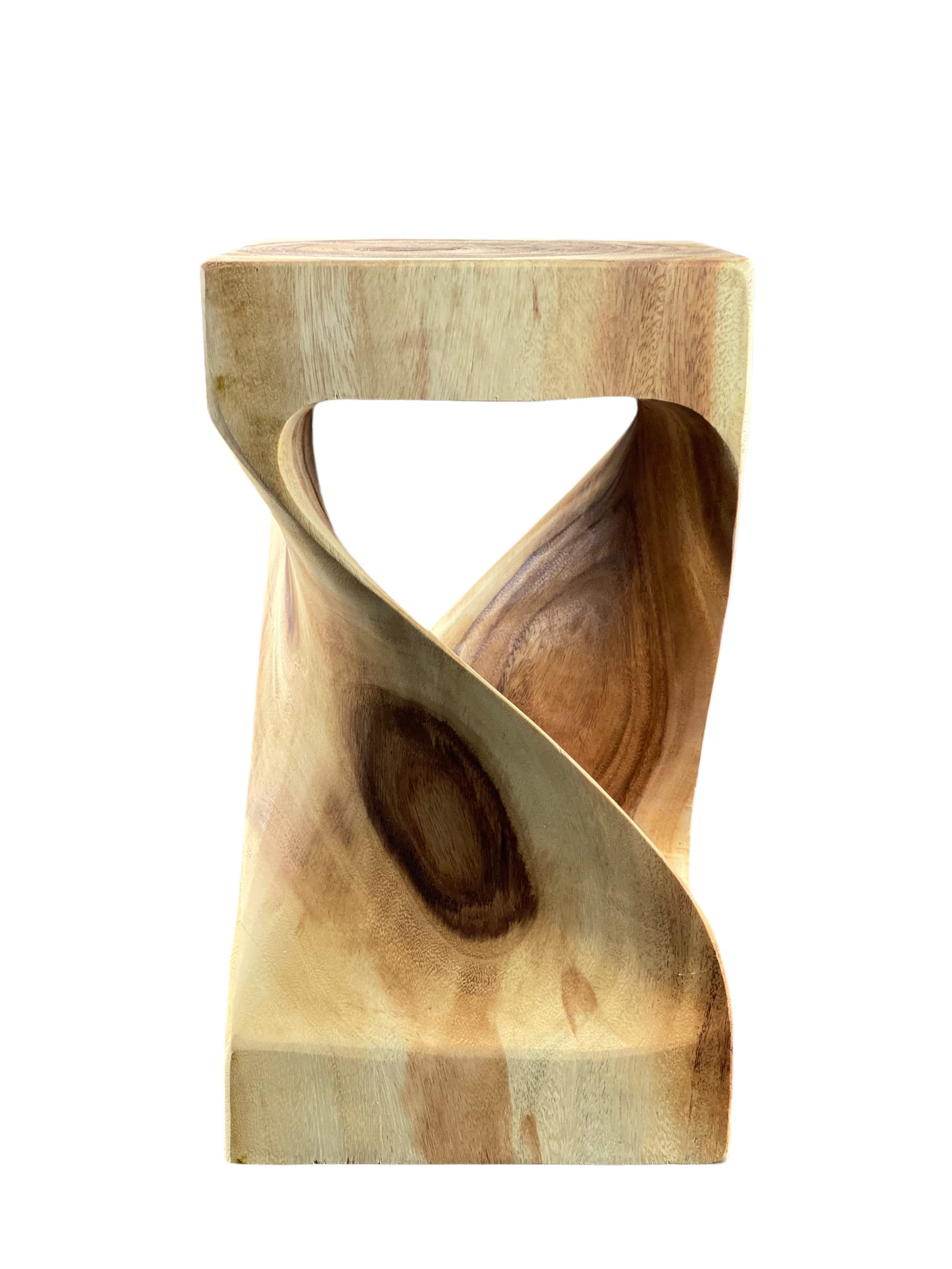 Tabouret en bois - table d'appoint, tabouret à fleurs, table de rangement - unique, fait main - tourné en bois massif de Saman - 50x28x28 cm
